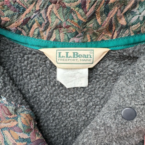 MOVING SALE 🚚 RARE LLBean Vintage Fleece Floral Pullover - Picture 3 of 4